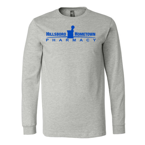 D2 - Bella 3501CVC Adult Unisex Heather CVC Long Sleeve Tee Thumbnail