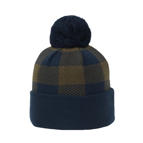 Plaid Watch Cap with Pom Thumbnail