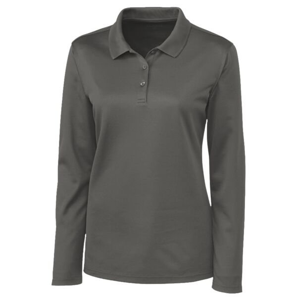 Clique Spin Eco Performance Pique Long Sleeve Womens Polo Thumbnail