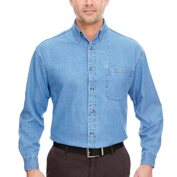 Men's Cypress Denim Shirt with Pocket Thumbnail
