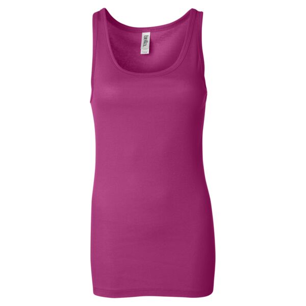 Ladies' Sheer Mini Rib Tank Top Thumbnail