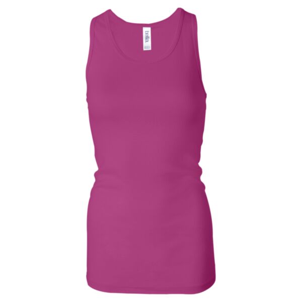 Ladies' Sheer Mini Rib Racerback Tank Thumbnail
