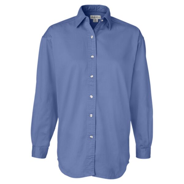 Ladies' Long Sleeve Cotton Twill Shirt Thumbnail