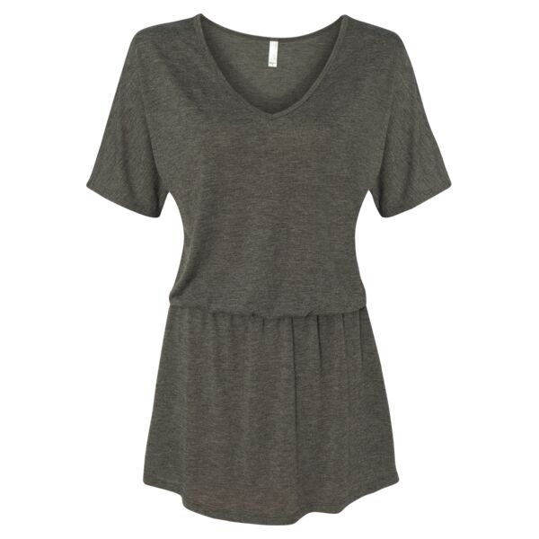 Ladies' Flowy Blousy V-Neck Dress Thumbnail