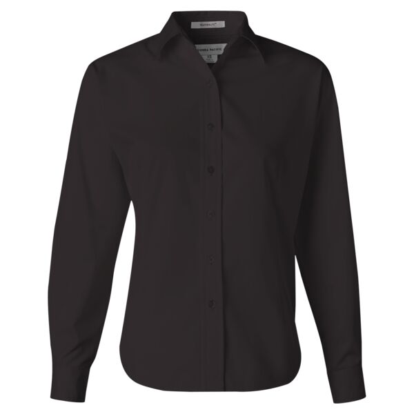 Ladies' Long Sleeve Stain-Resistant Tapered Twill Shirt Thumbnail