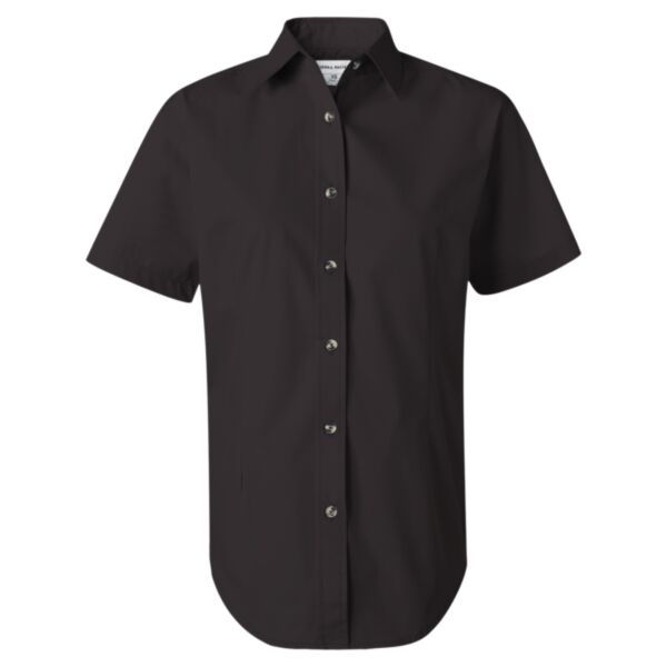 Ladies' Short Sleeve Stain-Resistant Tapered Twill Shirt Thumbnail