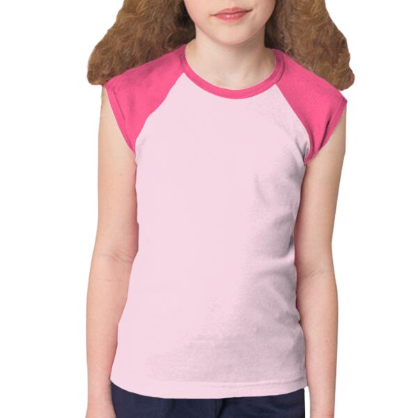 4277 Youth Baby Rib Cap Sleeve Raglan Thumbnail