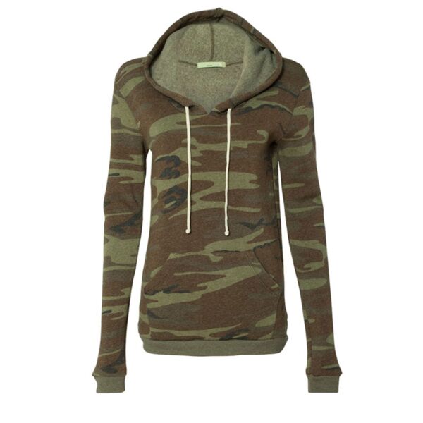 Ladies' Eco-Fleece Athletics Hooded Pullover Thumbnail