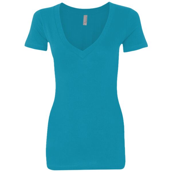Ladies' Deep V-Neck Soft Wash T-Shirt Thumbnail