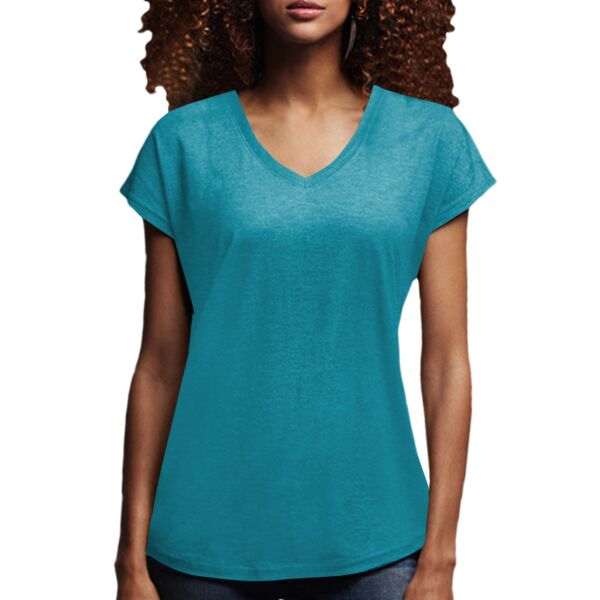 Ladies' Triblend V-Neck T-Shirt Thumbnail
