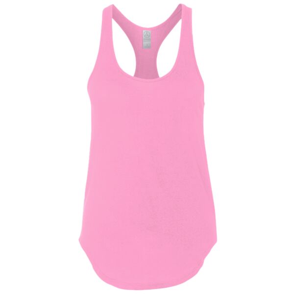 Satin Jersey Ladies' Shirttail Tank Thumbnail