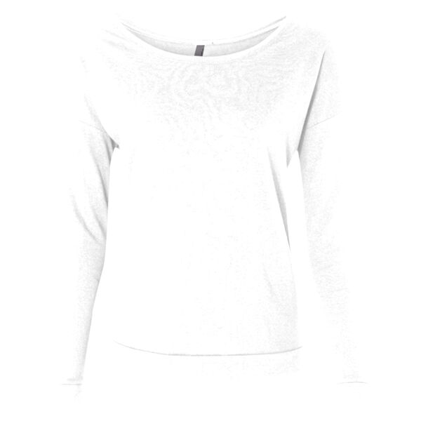 Ladies' Terry Long Sleeve Scoopneck T-Shirt Thumbnail