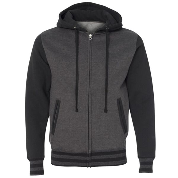 Unisex Varsity Full-Zip Hooded Sweatshirt Thumbnail