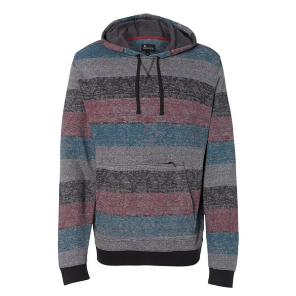 Printed Striped Fleece Sweatshirt Thumbnail
