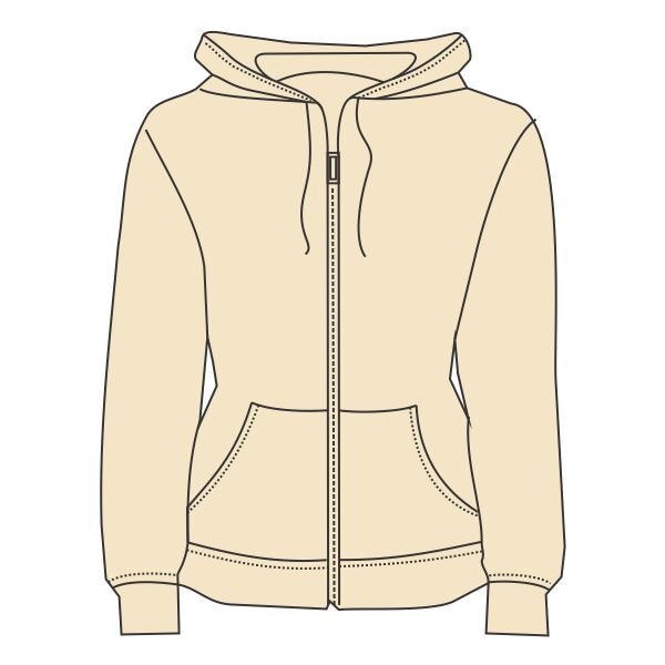 Ladies' Eco-Fleece Adrian Full-Zip Hooded Sweatshirt Thumbnail