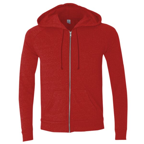 Eco Mock Twist French Terry Mock Neck Full-Zip Hood Thumbnail