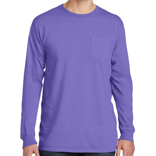 Beach Wash ® Garment Dyed Long Sleeve Pocket Tee Thumbnail