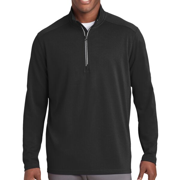 Sport Wick ® Textured 1/4 Zip Pullover Thumbnail