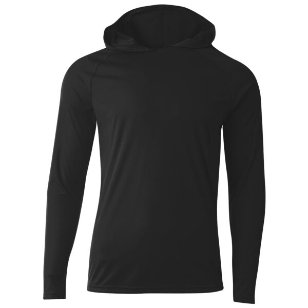 A4 N3409 Adult Cooling Performance Long Sleeve Hooded Tee Thumbnail