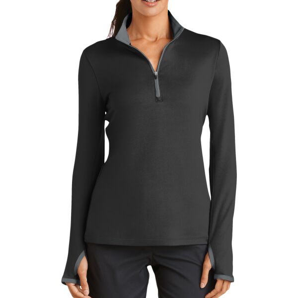 NIKE 779796 Women's Dri FIT Stretch 1/2 Zip Cover Up Thumbnail