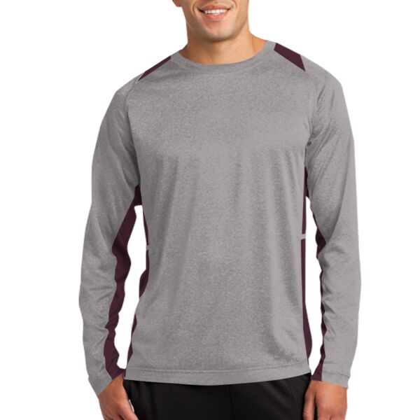 Long Sleeve Heather Colorblock Contender™ Tee Thumbnail