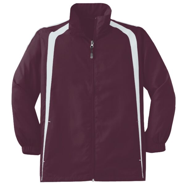 Sport Tek YST60 Youth Colorblock Raglan Jacket Thumbnail