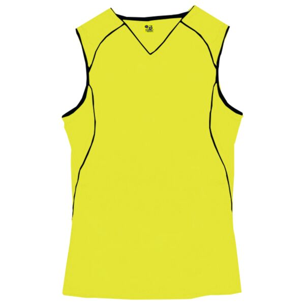 Badger 6172 B-Core Ladies "Curve" Contrast Piping Athletic Jersey Thumbnail