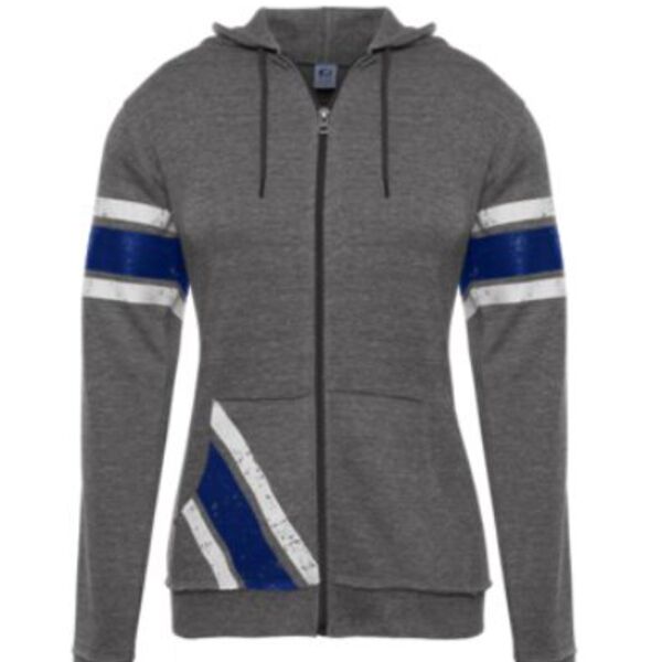 GT Game Day F051TG Girls Front Zip Hoodie Thumbnail