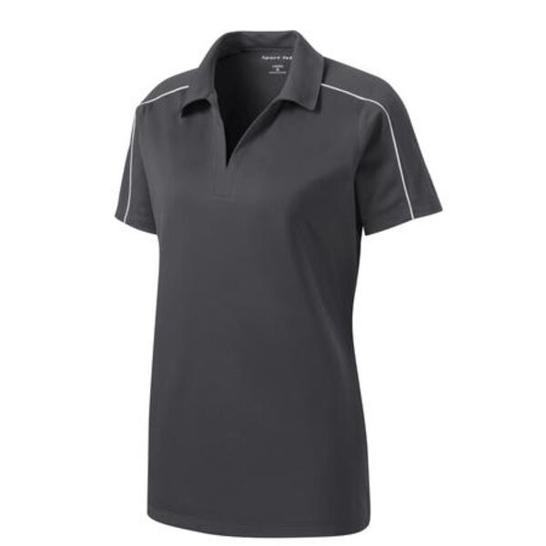 Sport Tek LST653 Ladies Micropique Sport Wick ® Piped Polo Thumbnail