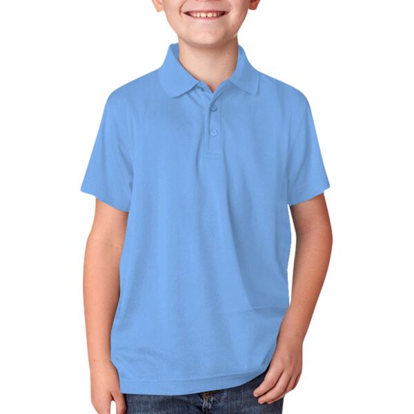 UltraClub 8210Y Youth Cool & Dry Mesh Piqué Polo Thumbnail