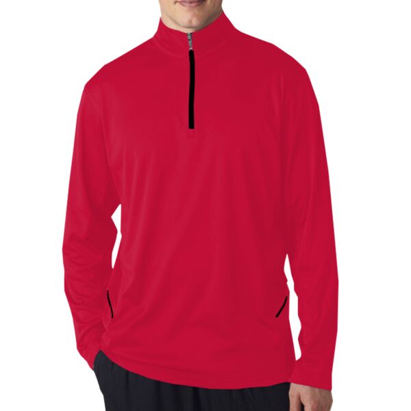 UltraClub 8230 Adult Cool & Dry Sport 1/4-Zip Pullover Thumbnail