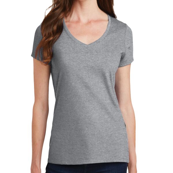 nfootball Port & Company LPC450V Ladies Fan Favorite V Neck Tee Thumbnail