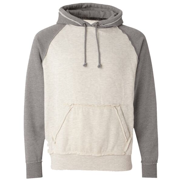 J America 8885 Vintage Heather Hooded Sweatshirt Thumbnail