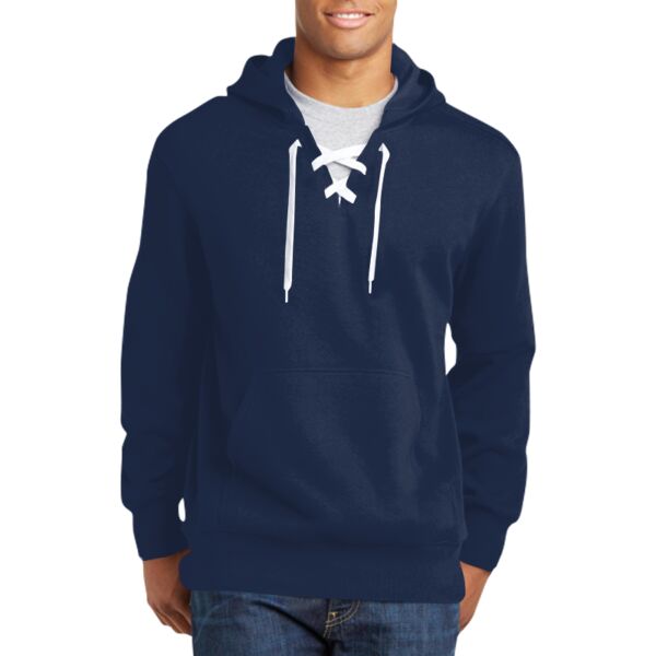 Sport Tek ST271 Lace Up Pullover Hooded Sweatshirt Thumbnail