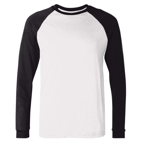 Bella 3000 Long Sleeve Jersey Baseball Tee Thumbnail