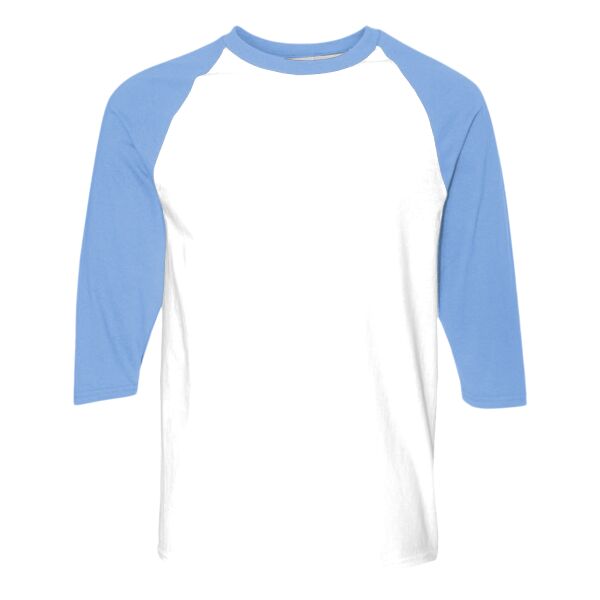 Gildan 5700 Adult Heavy Cotton Three-Quarter Raglan Sleeve T-Shirt Thumbnail