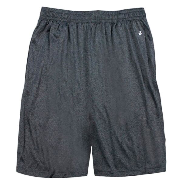 Badger 4319 Adult Heathered 10" Performance Shorts Thumbnail
