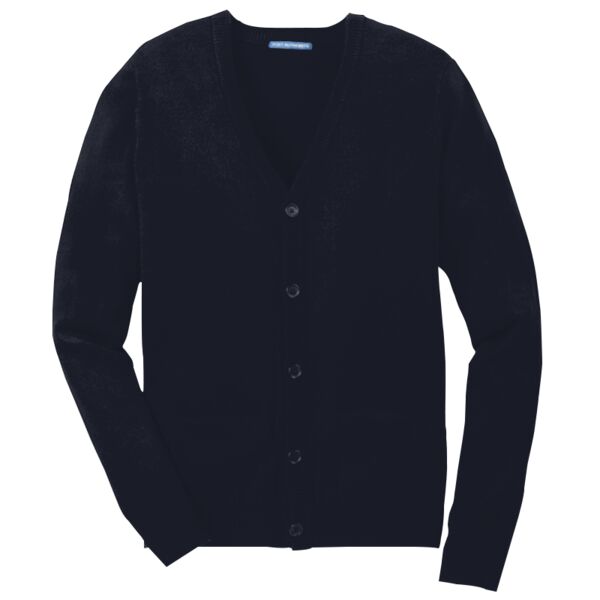 Port Authority SW302 V Neck Cardigan Sweater with Pockets Thumbnail