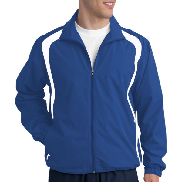 Sport Tek JST60 Adult Colorblock Raglan Jacket Thumbnail