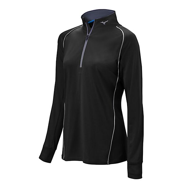 Mizuno 350607-9090 Girls 1/2 Zip Hitting Top Thumbnail
