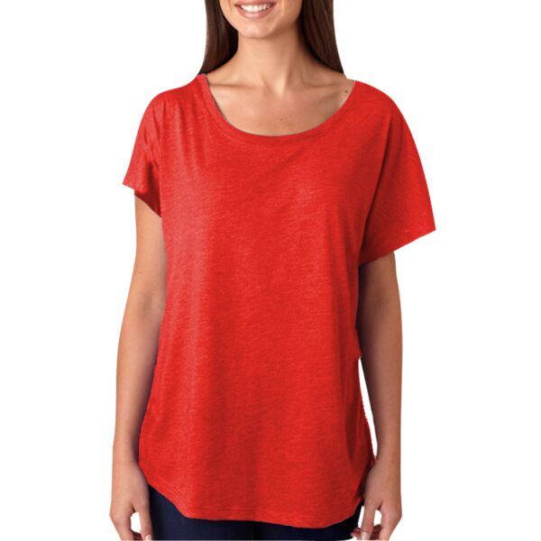Ladies Tri-Blend Dolman Short-Sleeved T-Shirt Thumbnail