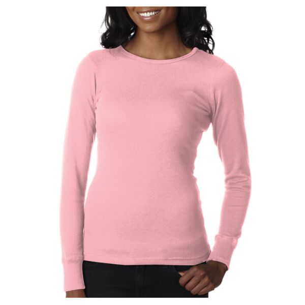 Ladies' Soft Long-Sleeve Poly/Cotton Thermal Thumbnail
