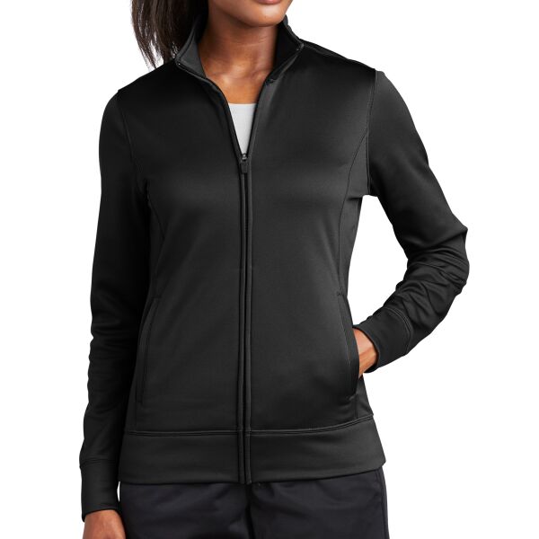 Sport Tek LST241 Ladies Sport Wick Fleece Full Zip Jacket Thumbnail