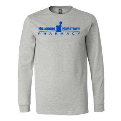 D2 - Bella 3501CVC Adult Unisex Heather CVC Long Sleeve Tee Thumbnail