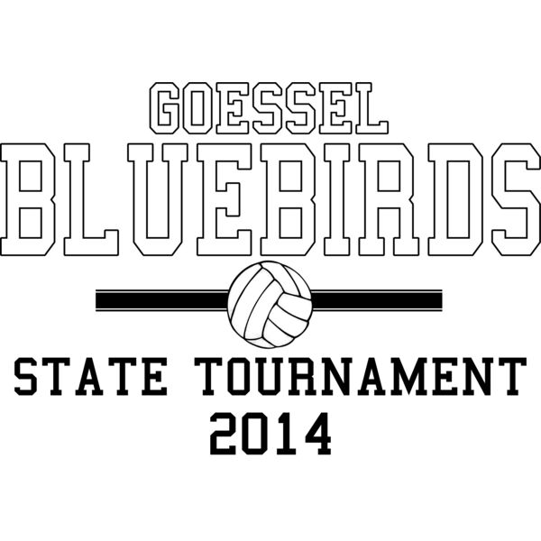 VB State Design On Back - Adult 8000 DryBlend™ 50/50 T-Shirt Thumbnail