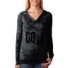 The Ladies’ Poly/Cotton Burnout Hoodie Thumbnail