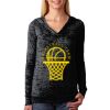 The Ladies’ Poly/Cotton Burnout Hoodie Thumbnail