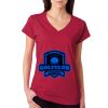 Junior Fit Softstyle Cotton V-Neck T-Shirt Thumbnail