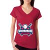 Junior Fit Softstyle Cotton V-Neck T-Shirt Thumbnail