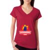 Junior Fit Softstyle Cotton V-Neck T-Shirt Thumbnail